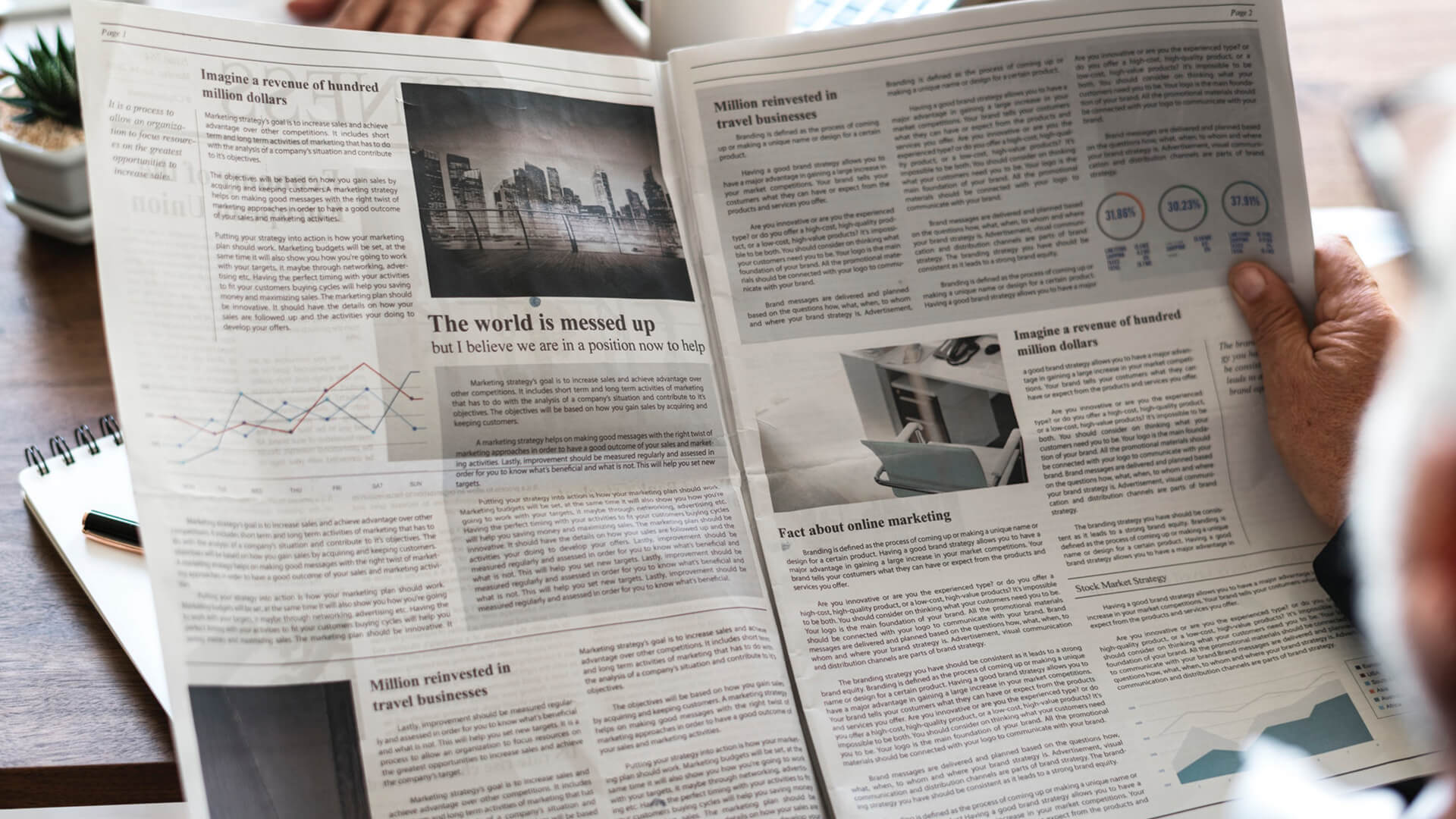 article break business